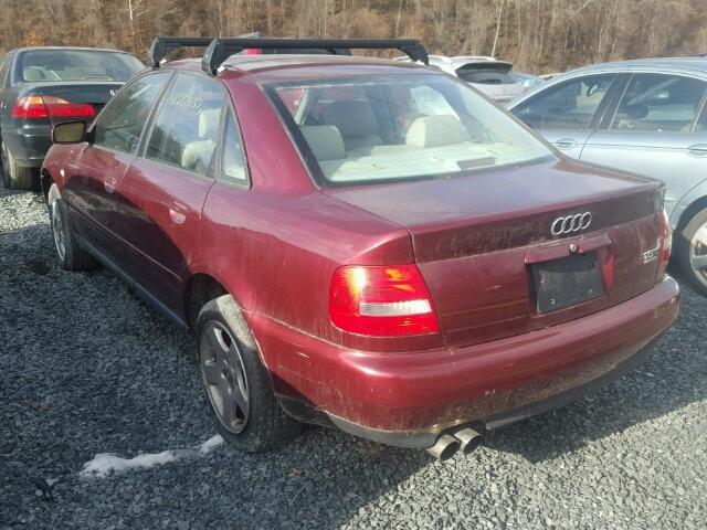 WAUDC28D8YA151215 - 2000 AUDI A4 1.8T QU RED photo 3