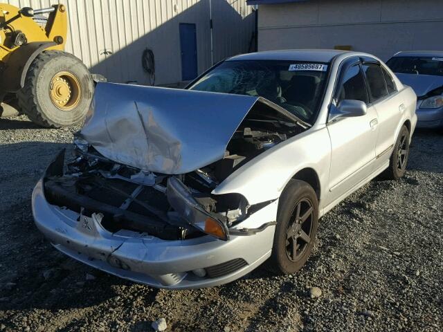 4A3AA46G43E186479 - 2003 MITSUBISHI GALANT ES WHITE photo 2