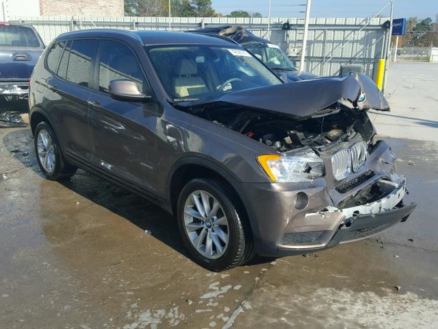 5UXWX9C51E0D35049 - 2014 BMW X3 XDRIVE2 BROWN photo 1