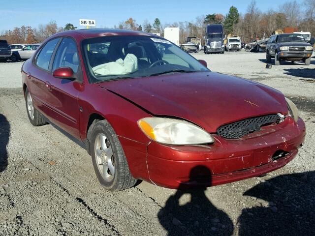 1FAFP55S42A163069 - 2002 FORD TAURUS SES BURGUNDY photo 1