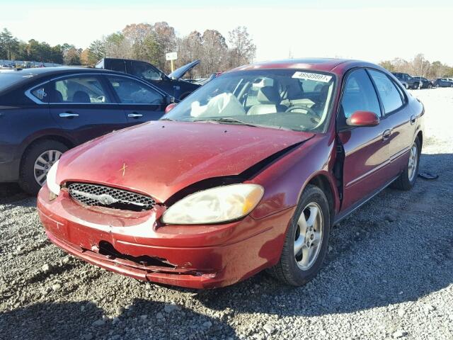 1FAFP55S42A163069 - 2002 FORD TAURUS SES BURGUNDY photo 2