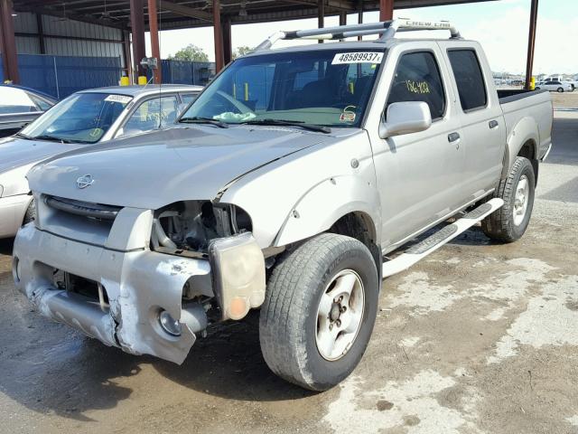 1N6ED27T11C350997 - 2001 NISSAN FRONTIER C GRAY photo 2