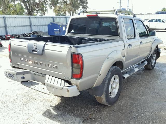 1N6ED27T11C350997 - 2001 NISSAN FRONTIER C GRAY photo 4