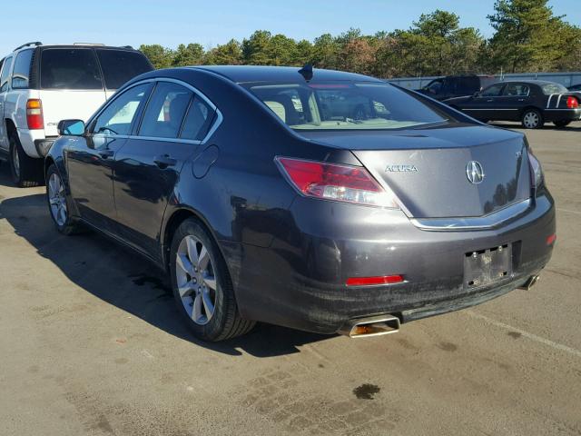 19UUA8F28CA017490 - 2012 ACURA TL GRAY photo 3