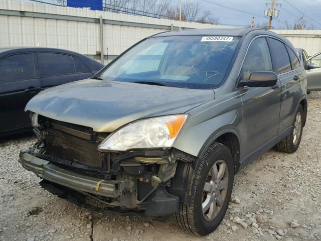 JHLRE48557C079550 - 2007 HONDA CR-V EX GREEN photo 2