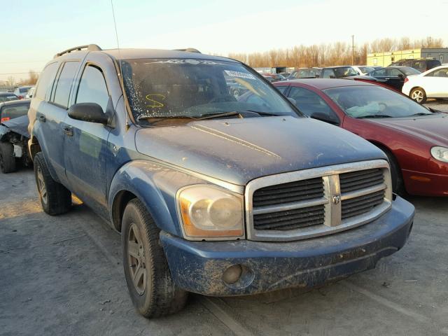 1D4HB48N96F126502 - 2006 DODGE DURANGO SL BLUE photo 1