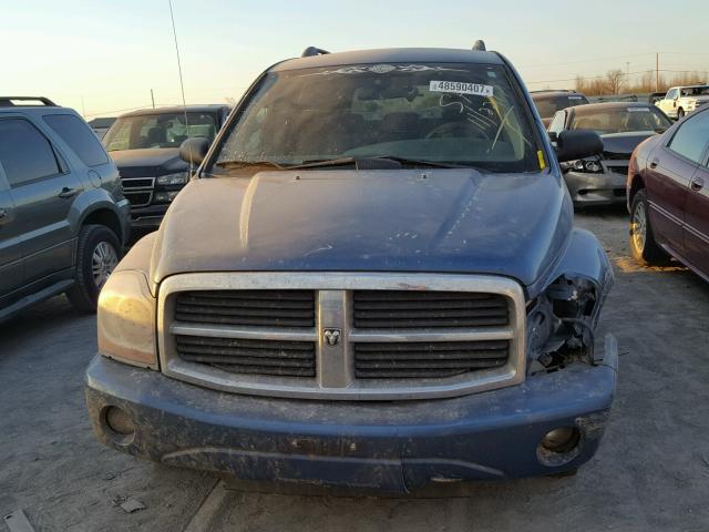 1D4HB48N96F126502 - 2006 DODGE DURANGO SL BLUE photo 7