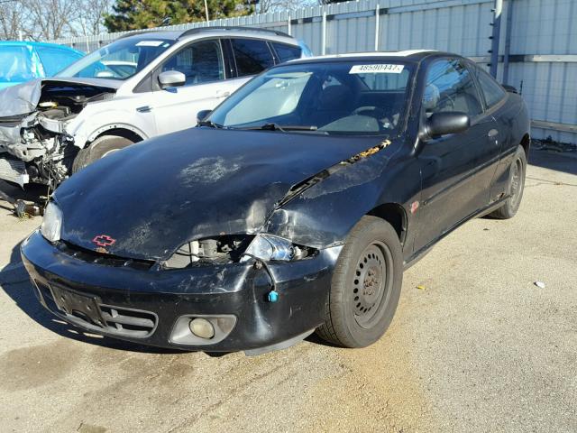 1G1JF12T1Y7404856 - 2000 CHEVROLET CAVALIER Z BLACK photo 2