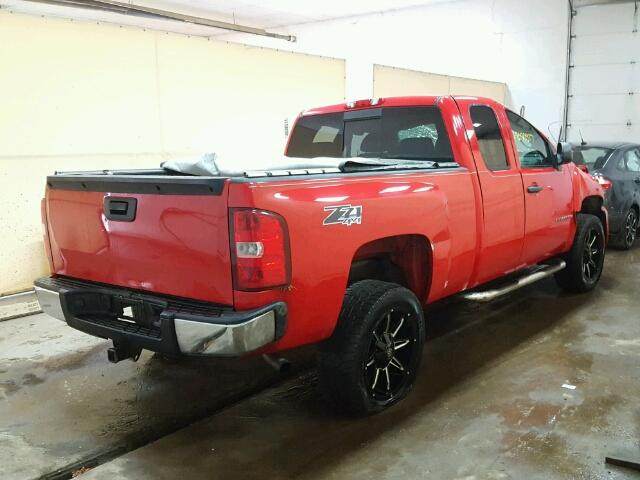 1GCEK19J08Z135455 - 2008 CHEVROLET SILVERADO RED photo 4