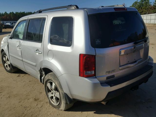 5FNYF3H63BB016760 - 2011 HONDA PILOT EXL GRAY photo 3