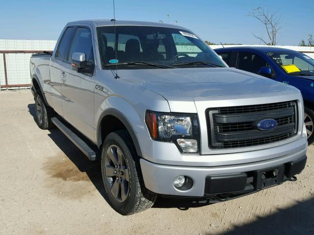 1FTFX1EF8DFC48508 - 2013 FORD F150 SUPER SILVER photo 1