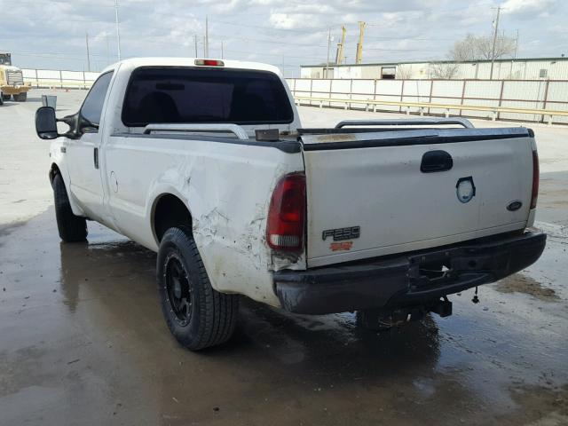 1FTNF20L82EB96818 - 2002 FORD F250 SUPER WHITE photo 3