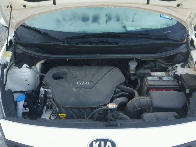 KNADM4A33E6389661 - 2014 KIA RIO LX WHITE photo 7