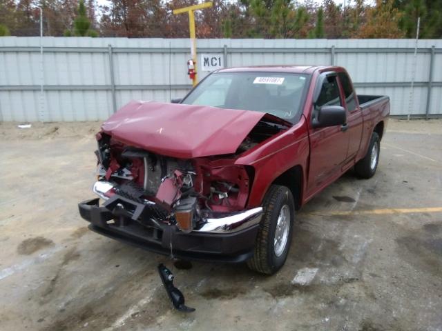 1GCCS196148104363 - 2004 CHEVROLET COLORADO BURGUNDY photo 2