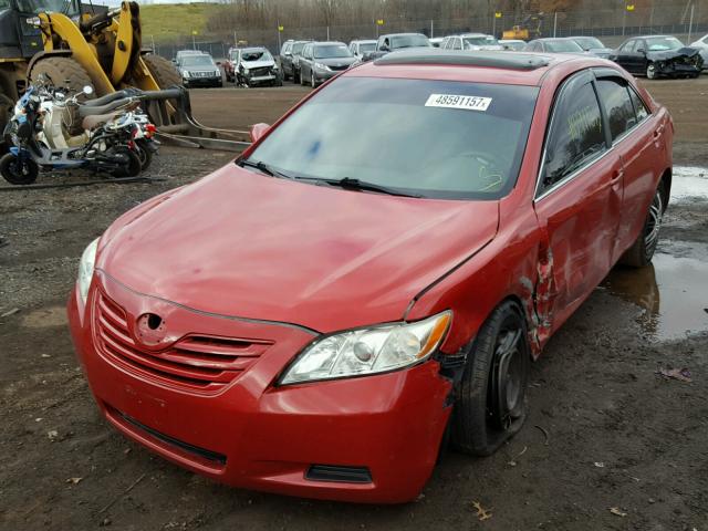 4T1BE46KX8U224550 - 2008 TOYOTA CAMRY CE RED photo 2