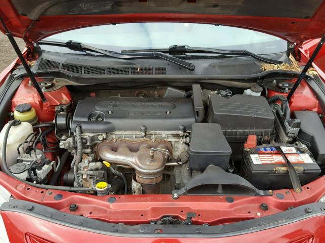 4T1BE46KX8U224550 - 2008 TOYOTA CAMRY CE RED photo 7