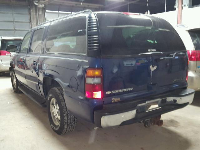 1GNFK16Z53J102612 - 2003 CHEVROLET SUBURBAN K BLUE photo 3