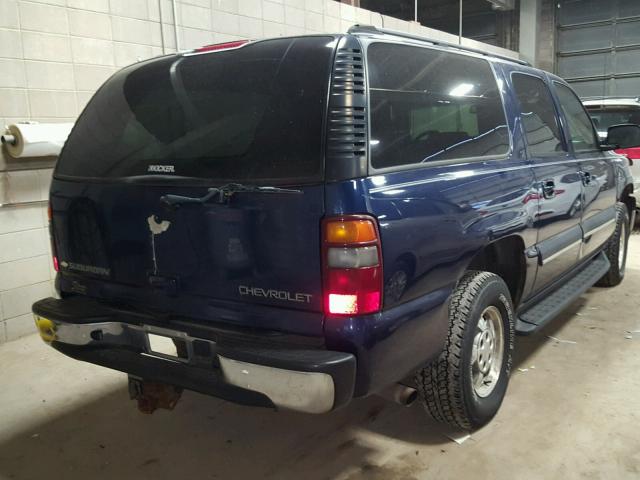 1GNFK16Z53J102612 - 2003 CHEVROLET SUBURBAN K BLUE photo 4