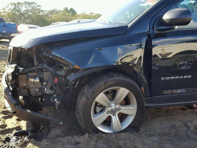 1C4NJCBB0ED741672 - 2014 JEEP COMPASS SP შავი ფოტო 9