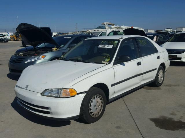 JHMEG8657PS005891 - 1993 HONDA CIVIC LX WHITE photo 2