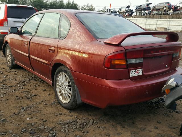 4S3BE635236208936 - 2003 SUBARU LEGACY L RED photo 3