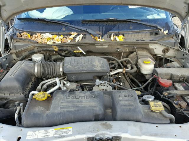 1D7HL38N14S500762 - 2004 DODGE DAKOTA QUA SILVER photo 7