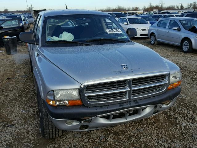 1D7HL38N14S500762 - 2004 DODGE DAKOTA QUA SILVER photo 9