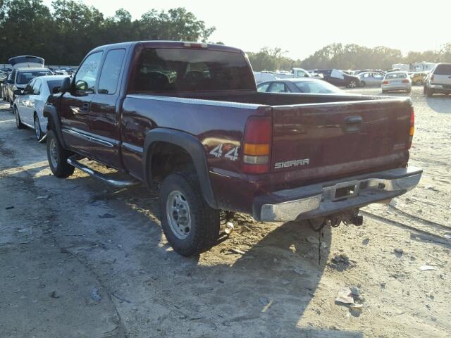 1GTHK29153E107850 - 2003 GMC SIERRA K25 BURGUNDY photo 3