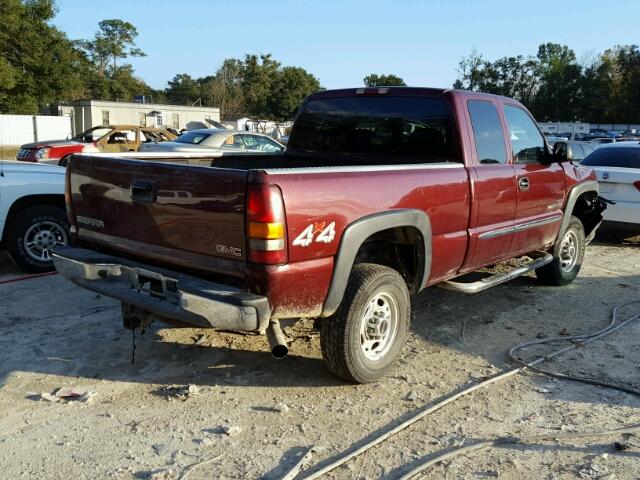 1GTHK29153E107850 - 2003 GMC SIERRA K25 BURGUNDY photo 4