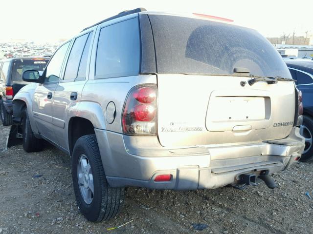 1GNDS13S332369837 - 2003 CHEVROLET TRAILBLAZE TAN photo 3