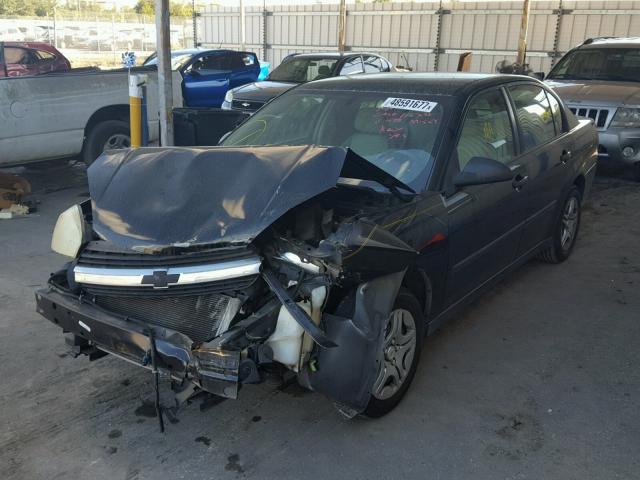 1G1ZS52FX5F291569 - 2005 CHEVROLET MALIBU BLACK photo 2