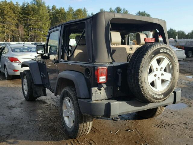 1J4AA2D11AL227398 - 2010 JEEP WRANGLER S BLACK photo 3