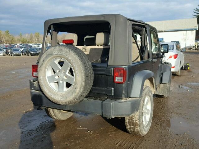 1J4AA2D11AL227398 - 2010 JEEP WRANGLER S BLACK photo 4