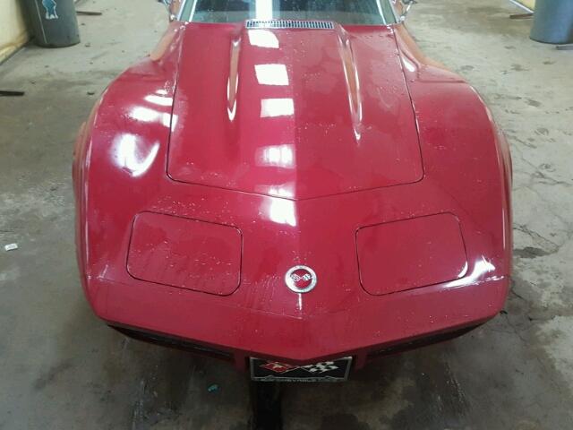 1Z37T3S420002 - 1973 CHEVROLET CORVETTE RED photo 7