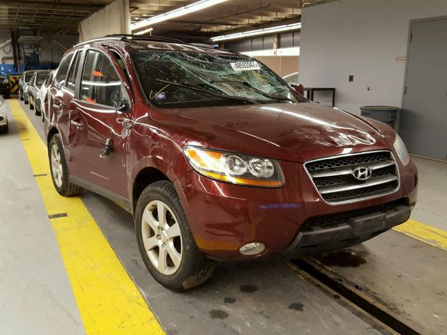 5NMSH13EX9H249918 - 2009 HYUNDAI SANTA FE S BURGUNDY photo 1