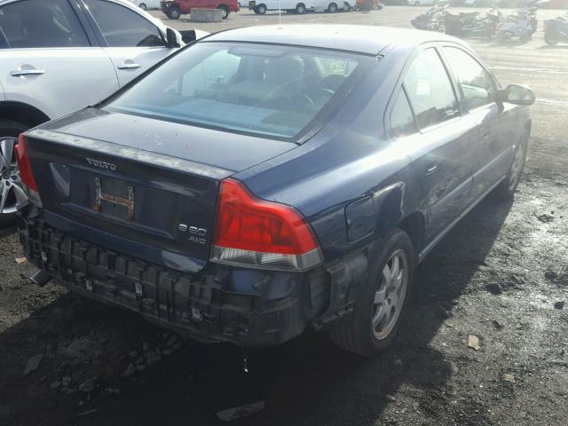 YV1RH58D722150791 - 2002 VOLVO S60 2.5T BLUE photo 4