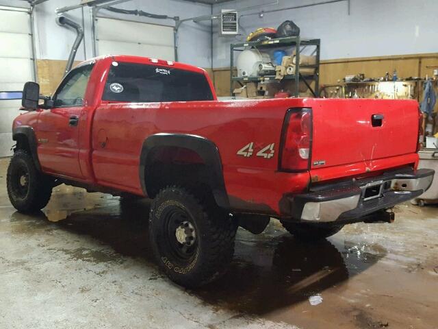 1GCHK24U46E169133 - 2006 CHEVROLET SILVERADO RED photo 3