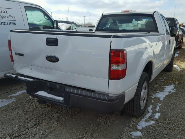 1FTRF12218KD94425 - 2008 FORD F150 WHITE photo 4