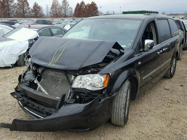 2C4RC1CG0ER470426 - 2014 CHRYSLER TOWN & COU BLACK photo 2