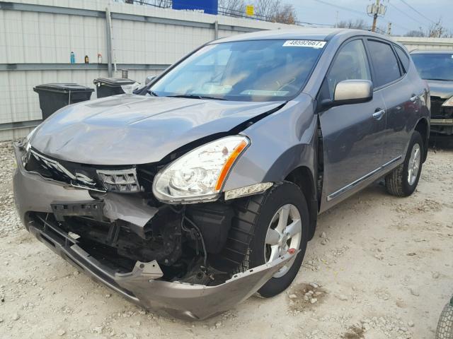 JN8AS5MT1DW538794 - 2013 NISSAN ROGUE S GRAY photo 2