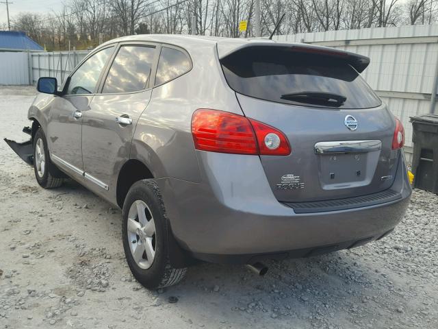 JN8AS5MT1DW538794 - 2013 NISSAN ROGUE S GRAY photo 3