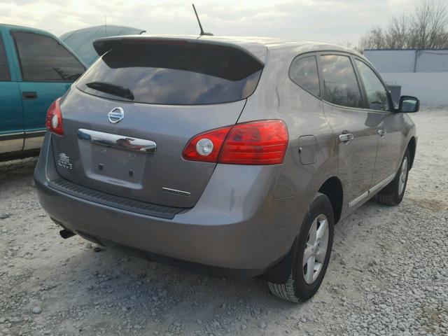 JN8AS5MT1DW538794 - 2013 NISSAN ROGUE S GRAY photo 4