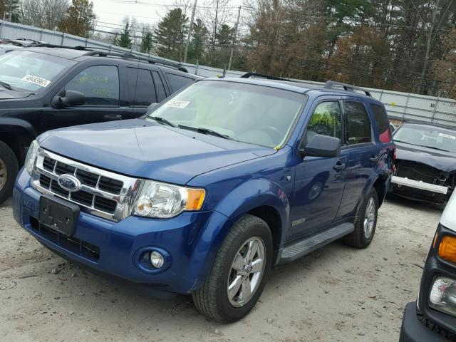 1FMCU93168KE78512 - 2008 FORD ESCAPE XLT BLUE photo 2