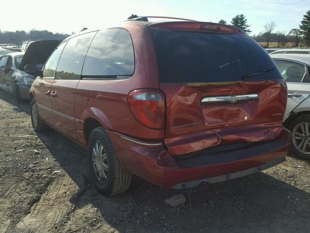 2C8GP64L85R115958 - 2005 CHRYSLER TOWN & COU 红色 照片 3