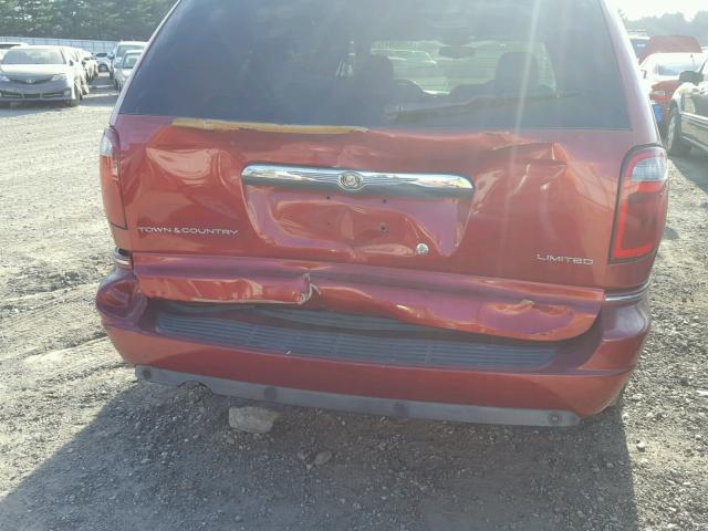 2C8GP64L85R115958 - 2005 CHRYSLER TOWN & COU 红色 照片 9