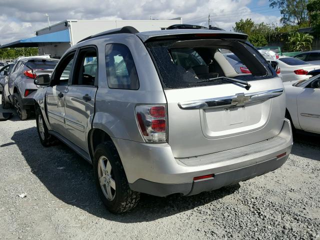 2CNDL13F676053202 - 2007 CHEVROLET EQUINOX LS GRAY photo 3