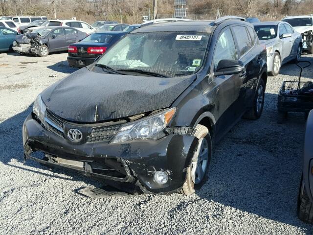 2T3RFREV2DW028964 - 2013 TOYOTA RAV4 XLE BLACK photo 2