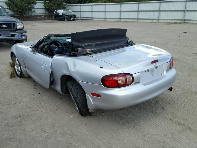 JM1NB353810203563 - 2001 MAZDA MX-5 MIATA SILVER photo 3