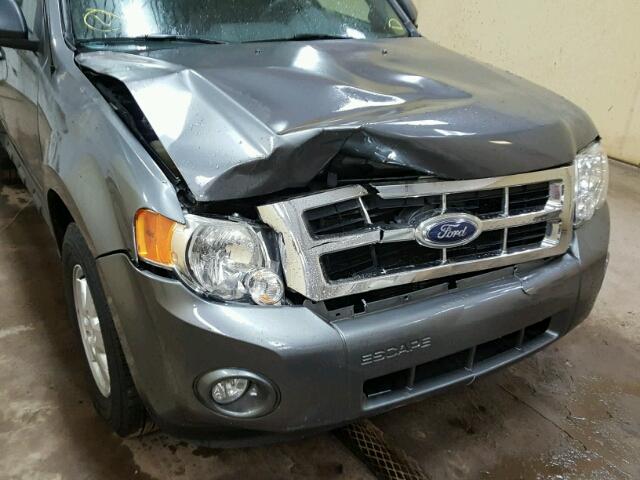 1FMCU03G89KA59658 - 2009 FORD ESCAPE XLT GRAY photo 9