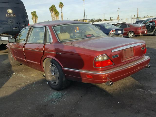 SAJHX1749SC750321 - 1995 JAGUAR XJ6 MAROON photo 3